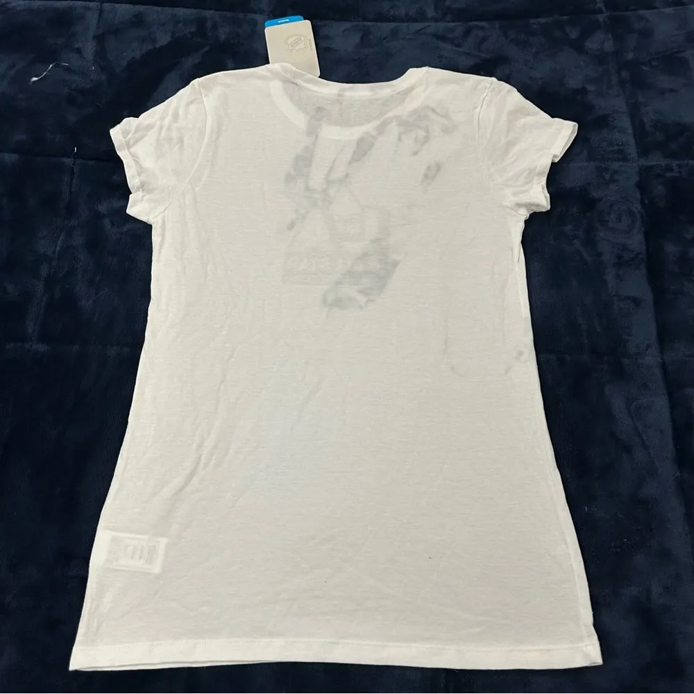 2017 NHL  LA All Star Reebok Official Logo Cap Sleeve White T-Shirt Women's L - Image 12