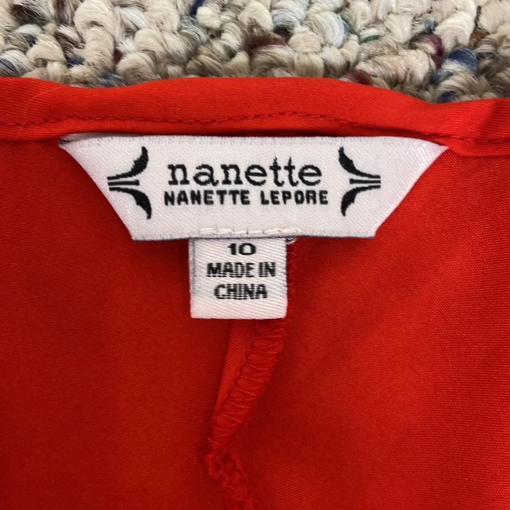 Nanette Lepore Chemise Red Slip Size 10 - Image 13