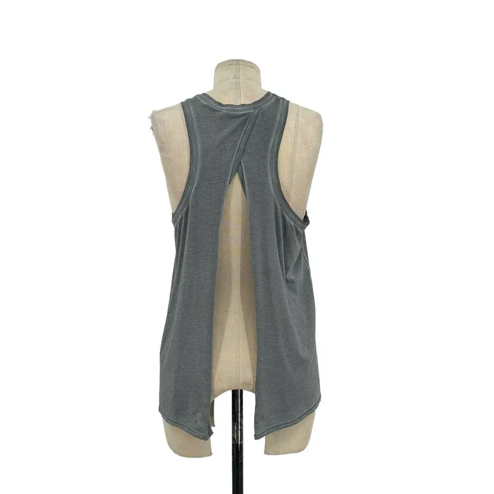 Lululemon All Tied Up Tank‎ *Wash Sublimado Pigment Dye Asphalt Grey Size 6 - Image 8