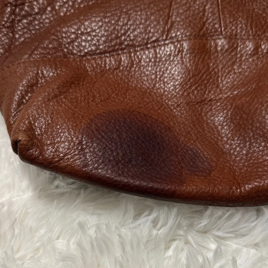 Elegant Brown Leather Shoulder Bag - Image 4