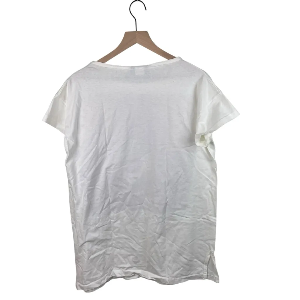 Vintage 80s 90s Laurel Burch San Francisco Sun Goddess Tee One Size Retro Artsy White - Image 2