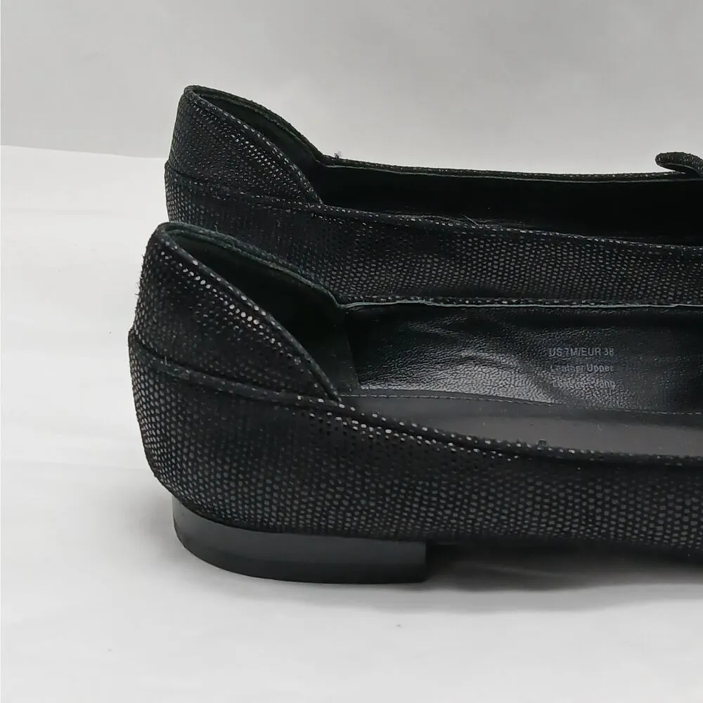 Via Spiga Womens Loafers Size 7M Black Leather Slip On Flats Casual Shoes - Image 6