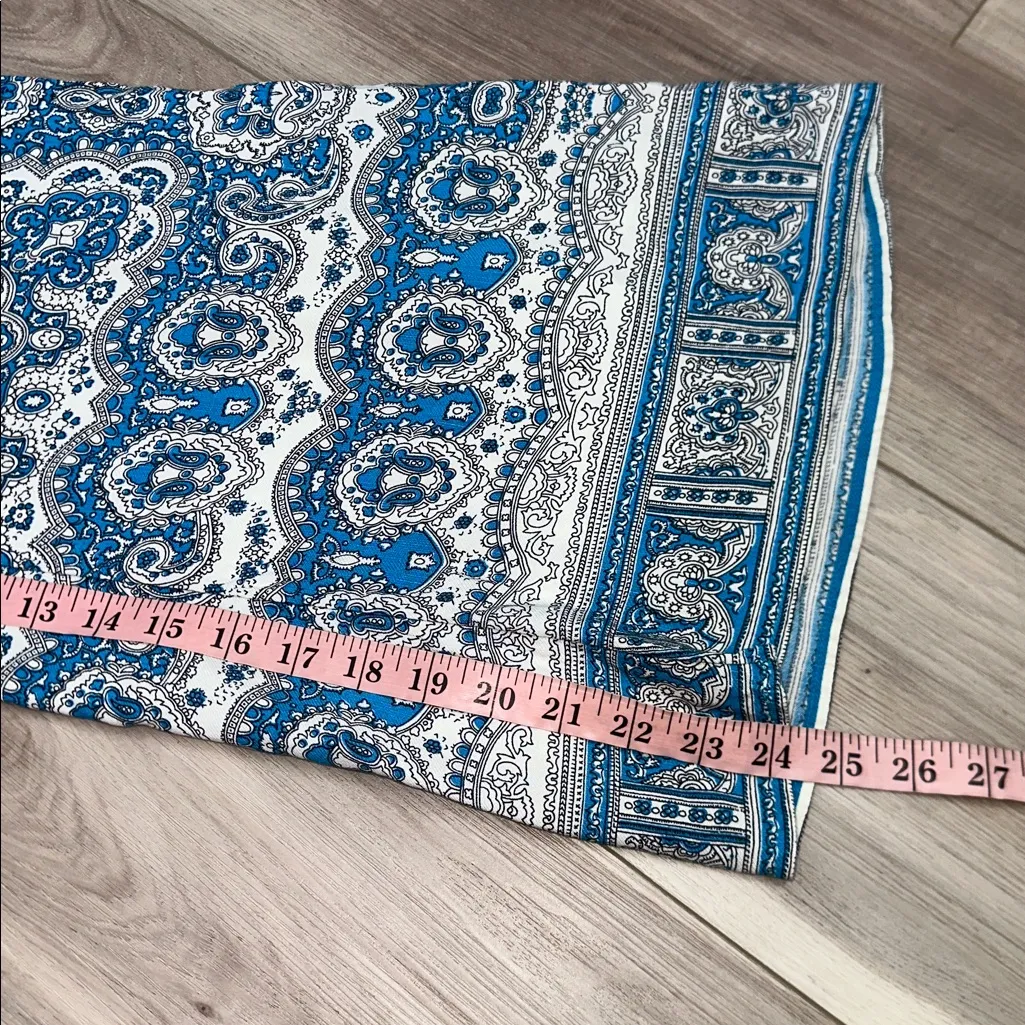 Anthropologie featherbone talese paisley print wide leg pants size 0 - Image 10