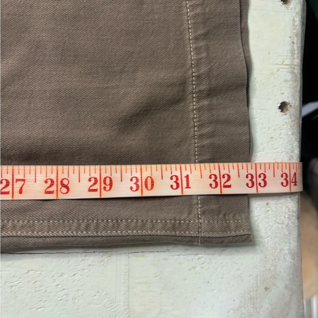 American Eagle Baggy Wide Leg Ankle Strigid High Rise Brown Jeans Size 6 New 28 - Image 5