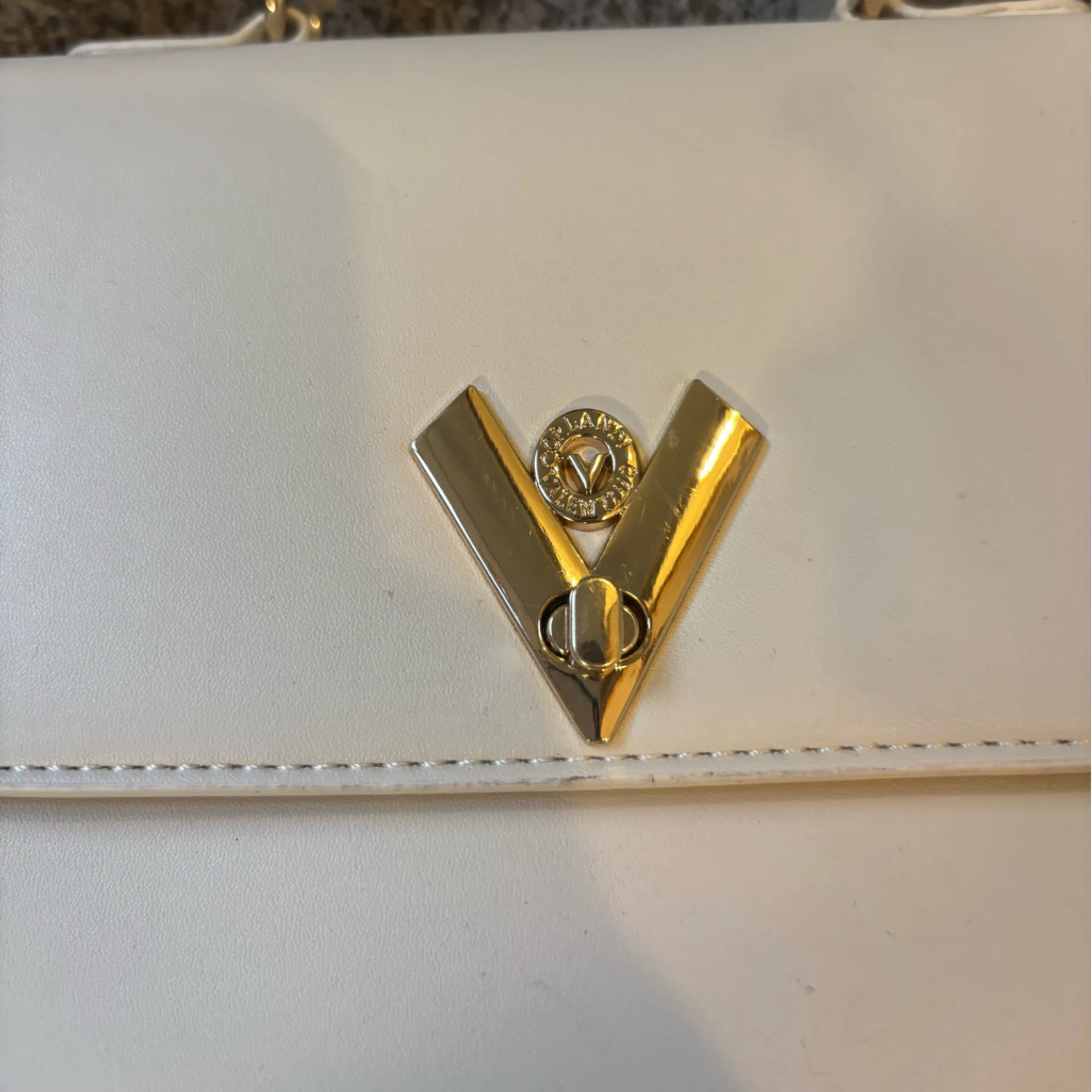 Valentino Orlandi Vegan Leather Purse Gold - Image 3
