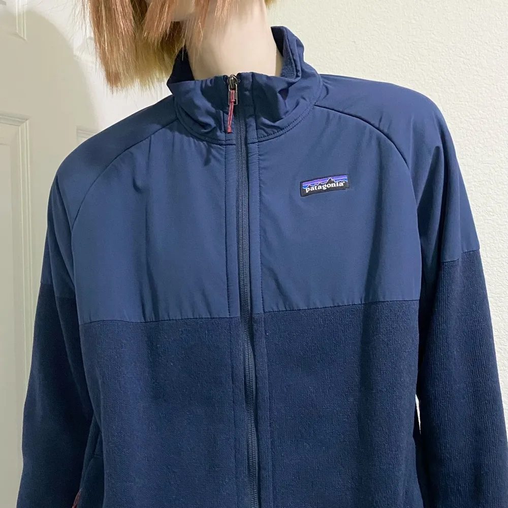 PATAGONIA Navy Lightweight Better Sweater Shelled Fleece Jacket Women’s Size L - Image 5