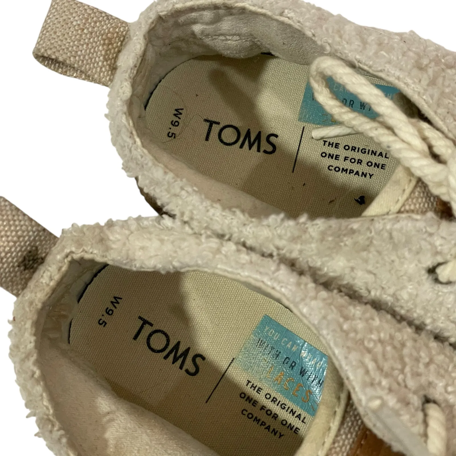Toms  Women's Bota Blended Boots in Natural Plush Shearling 9.5 - Image 9