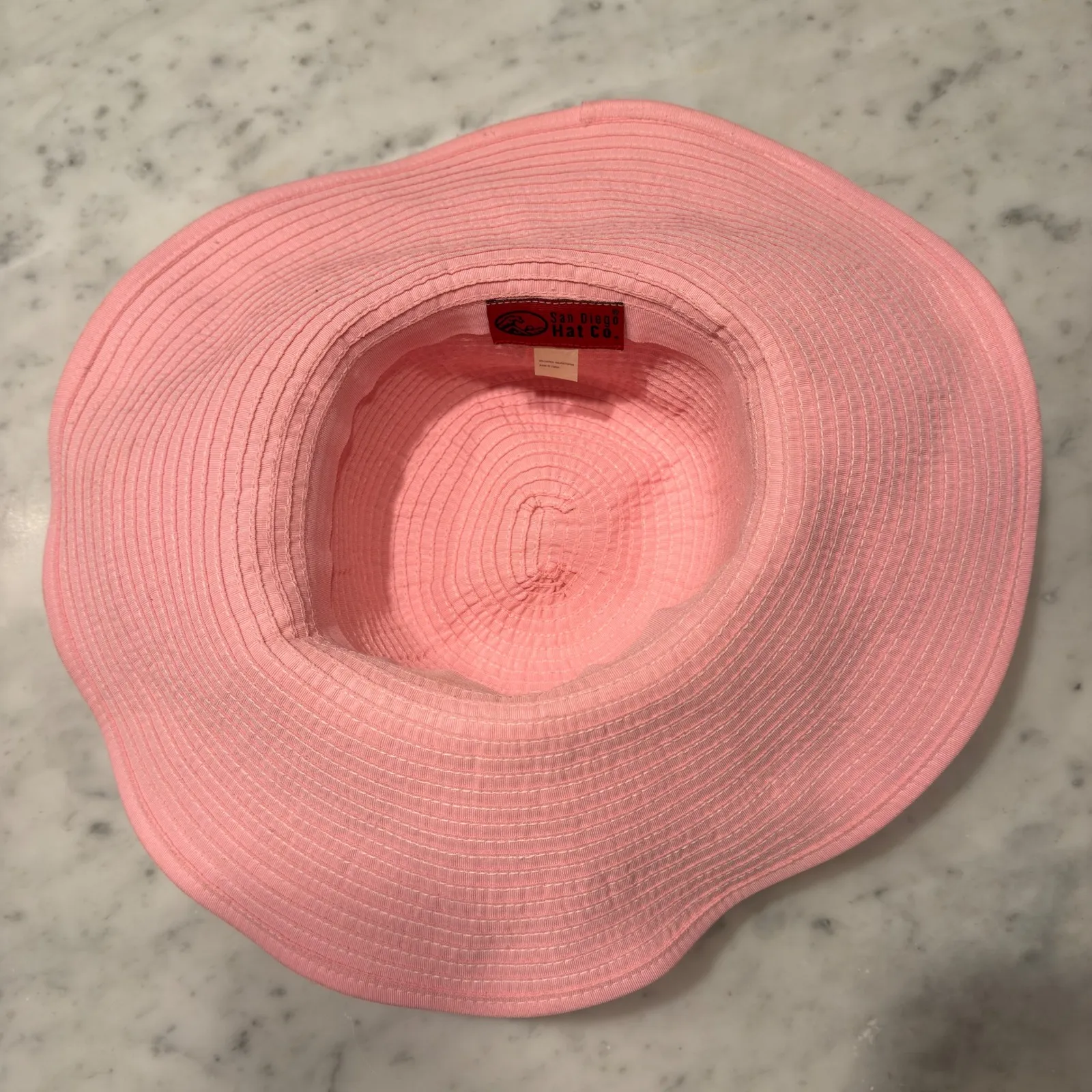 San Diego Hat Co Pink Wide Brim Sun Hat Floppy Straw Beach Vacation Womens - Image 5