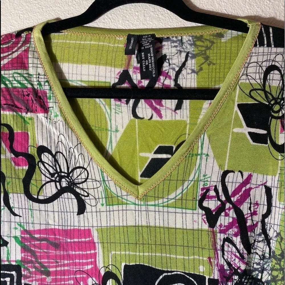 Lynn Ritchie‎ Silk Blend Top Pink Size M - Image 6