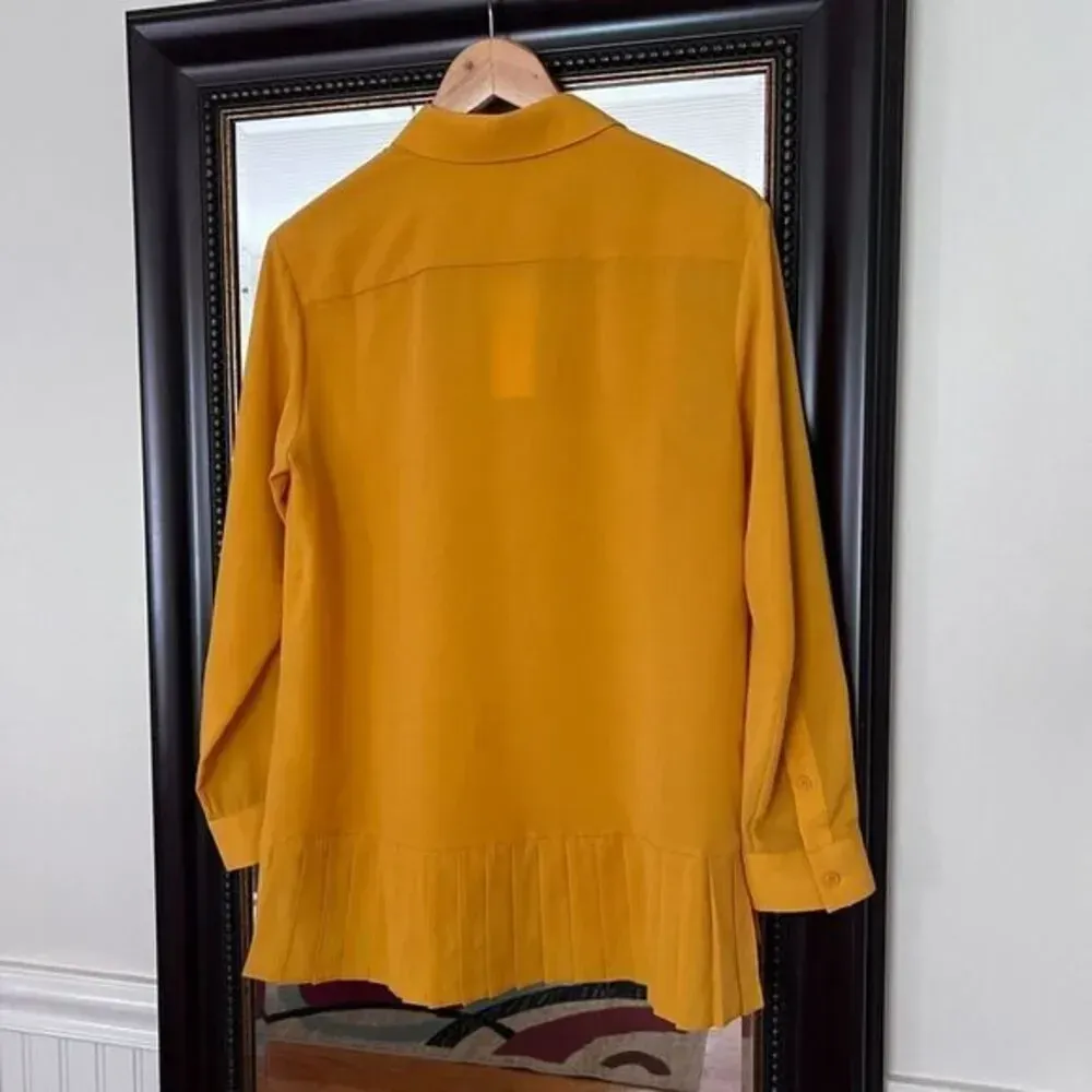 FRENCH CONNECTION BUTTON‎ Down Top NWT Size 2 - Image 2