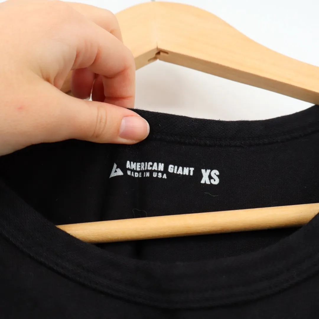 American Giant Women's Muscle Tee Dress Made in USA XS Black - Image 3