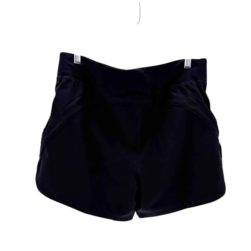 Lands’ End black swim shorts size 12 minimalist modest neutral vacation summer - Image 2