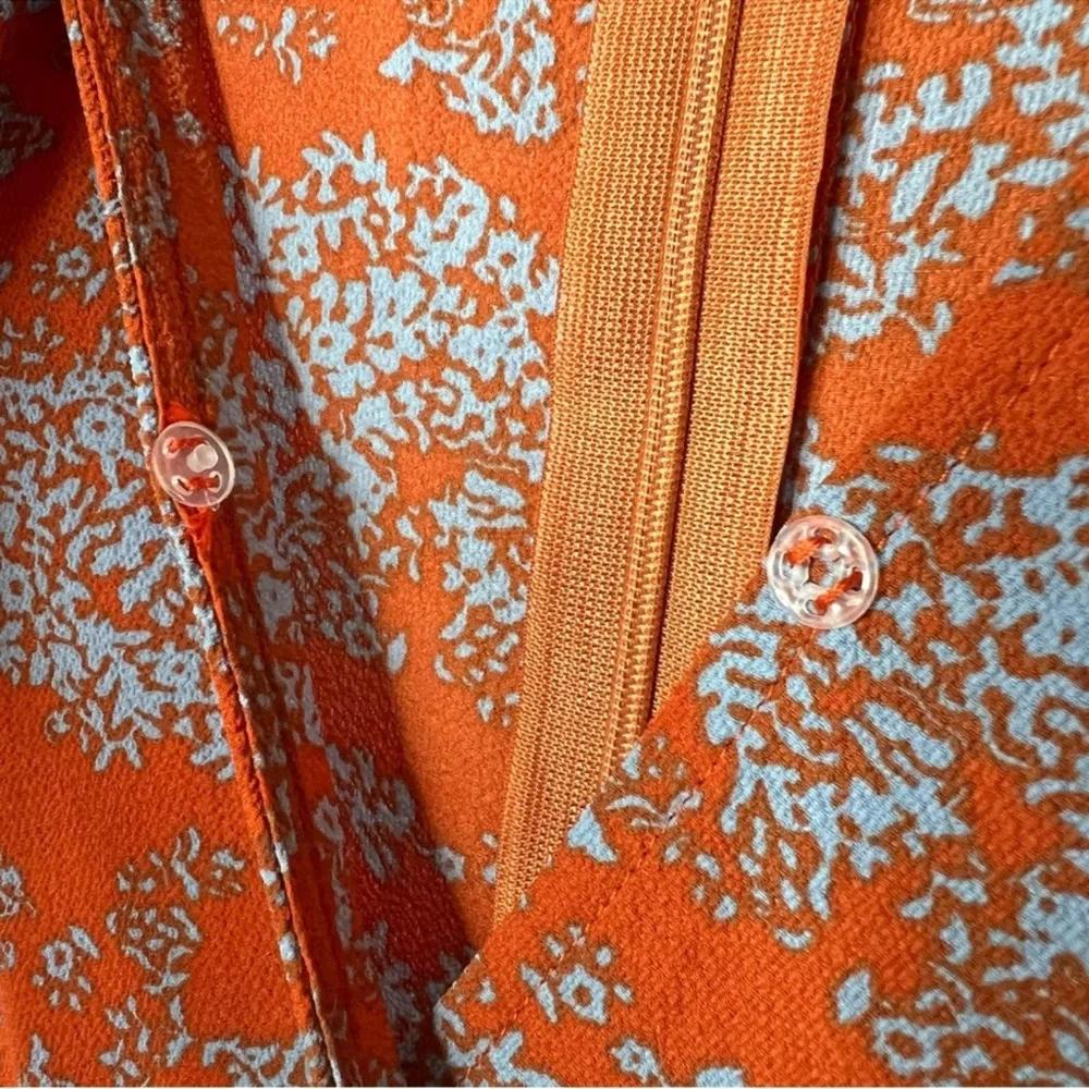 🎈Burnt orange/Grey Shorts Romper Amazon Size L Orange Size L - Image 5