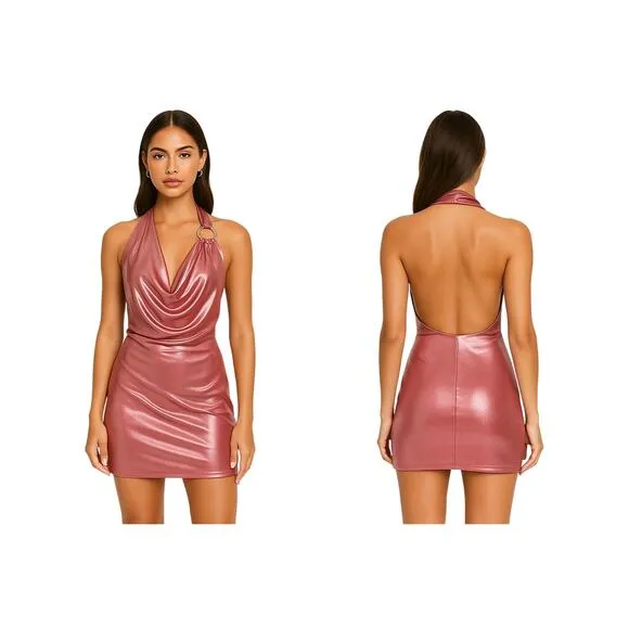 superdown REVOLVE  Cordilla Halter Mini Dress – Size M - Image 2