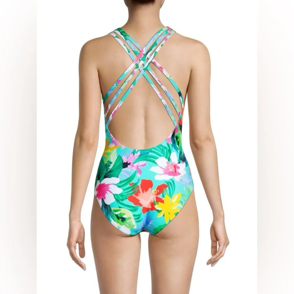 LA BLANCA Tropea Floral-Print One-Piece Swimsuit, Size 4, $124 - Image 2
