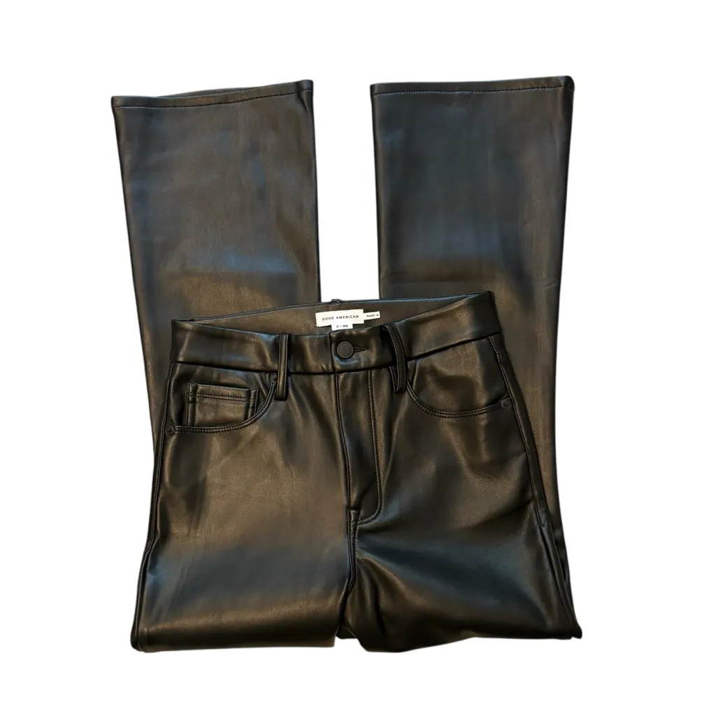 Good American Good Legs Mini Boot-Cut Pants, Sz 2 - Image 7