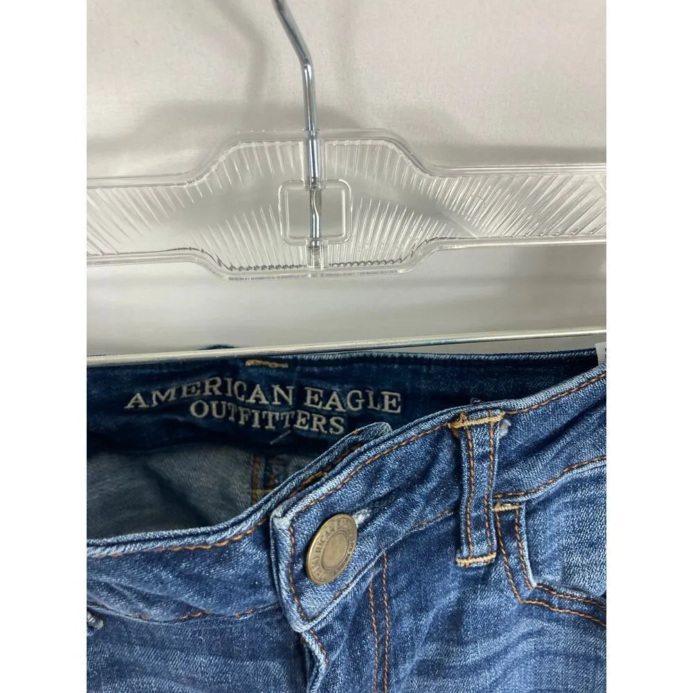 American Eagle Hi Rise Jegging Distressed Size 4 Reg - Image 4