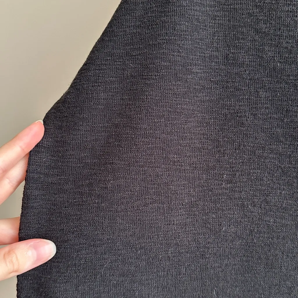 Madewell Highneck Black Tank Top, Casual Basic Layering Tank, Size Large - Image 11