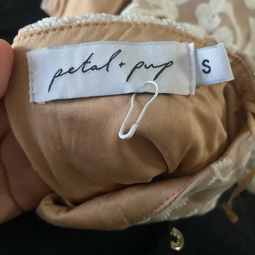 Petal & Pup White Lace Mini Dress - Image 4