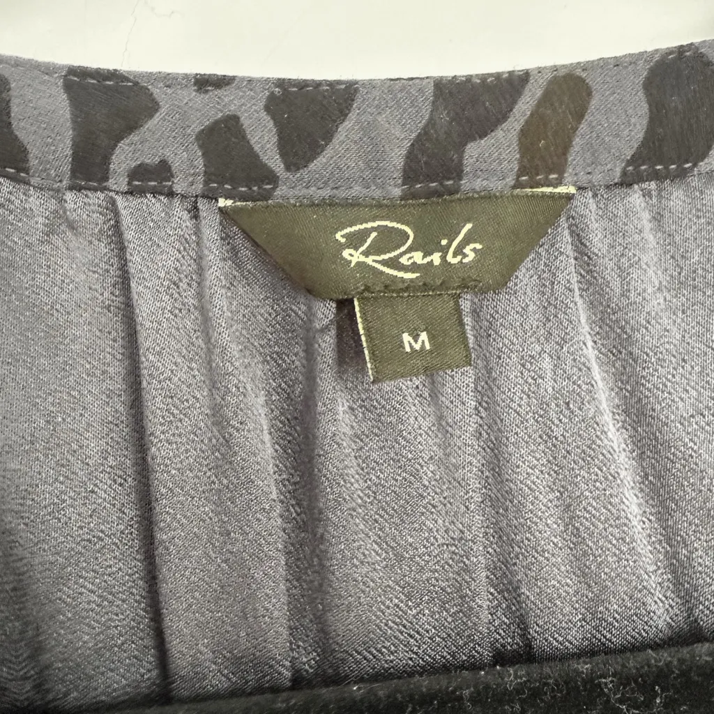 Rails Jasmine Dress,  Spotted Slate Navy Blue | Size Medium - Image 8