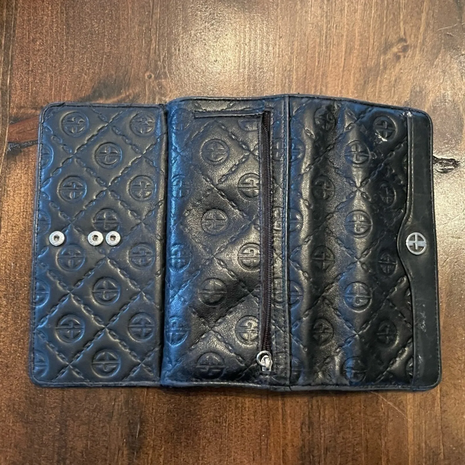 ⭐️ Black Casual Women’s Button Closure Wallet Compartments Cards Money Change‎ - Image 4