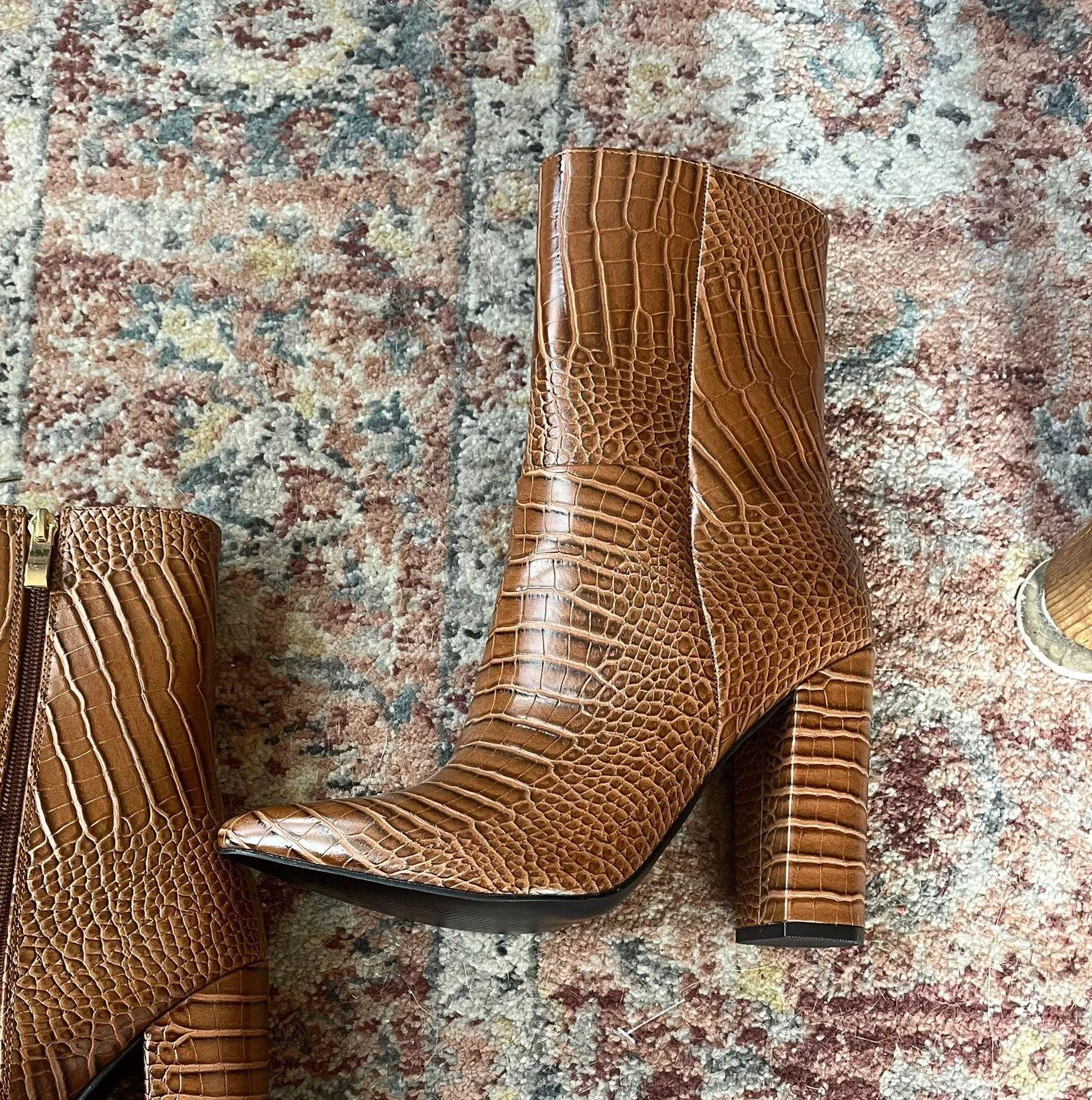 Brown Booties Size 8 - Image 7