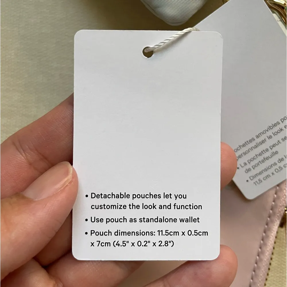 Dual Pouch Wristlet Pink/Gold/Vapor - Image 14