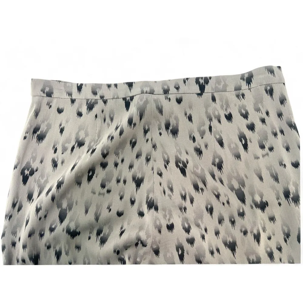 Rebecca  Taylor 6 Silk Pant Trouser Animal Print Leopard Cheeta 31" Straight Leg - Image 5
