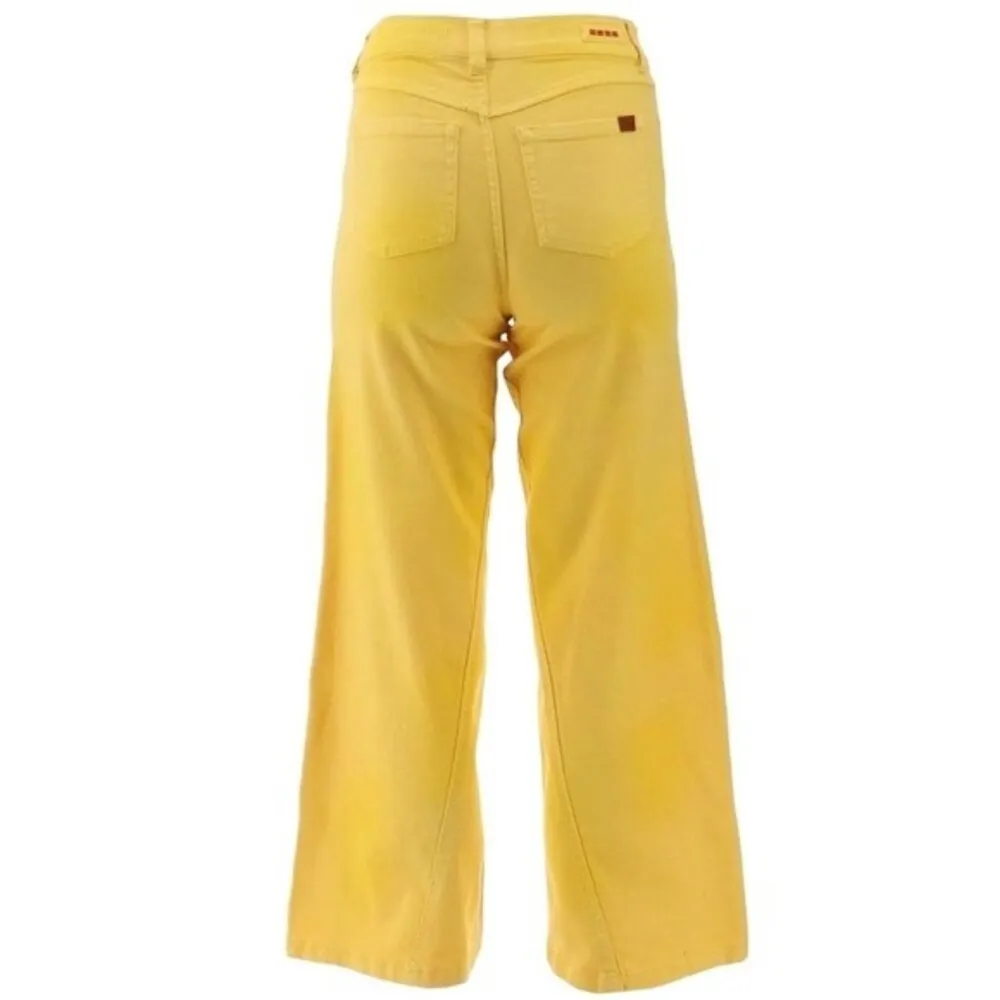 Peace Love World Jeans Happy Yellow Extra Wide Leg Bell Bottoms Size 25 | 00 - Image 3