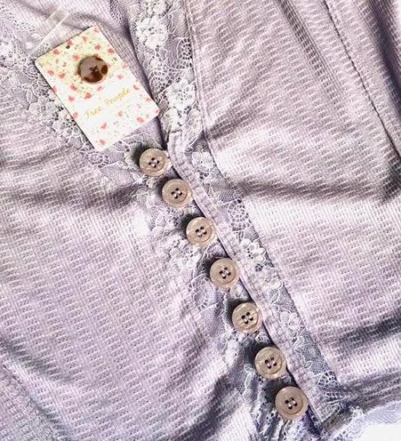 Free People Lilac Crop Top Medium - Image 5