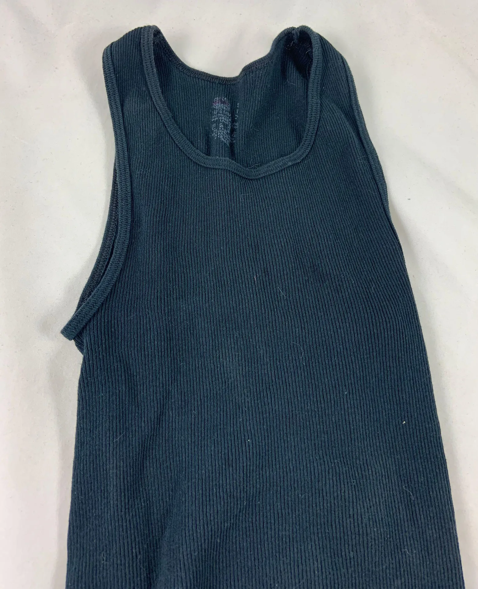 SM  Black Rubber Tank Top - Image 3