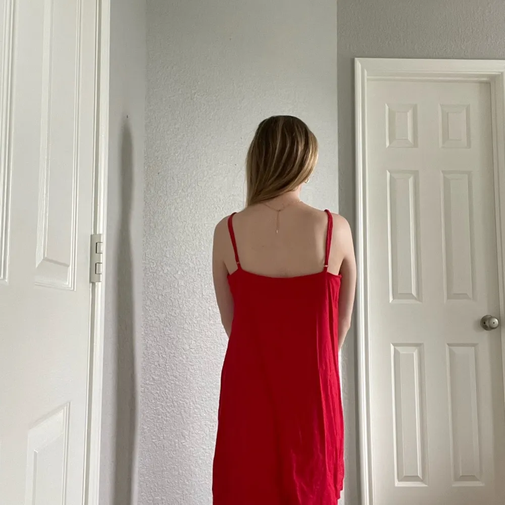 A New Day Red Linen Mini Dress - Image 6