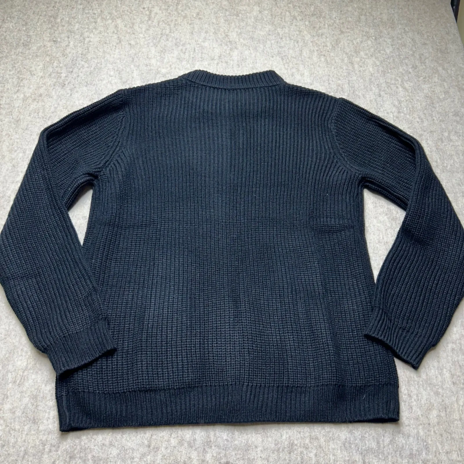 NWOT Womens Black Knit Cardigan Full Zip Long Sleeve Pockets Casual Relaxed‎ XXL - Image 7