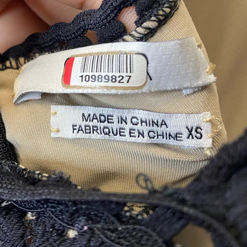 Saylor Marlee lace dress black lace dress size xs - Image 7