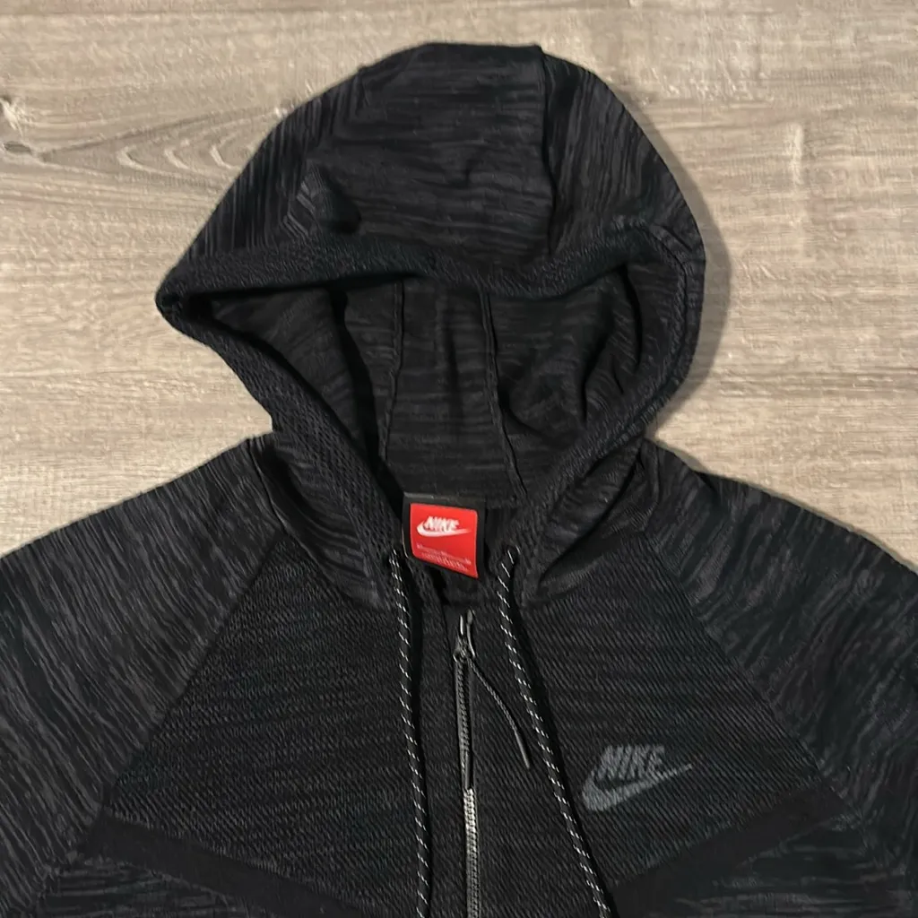 Nike  Women Tech Knit Windrunner Zip Up Running‎ Lounge Sweater Jacket Sz Medium - Image 4
