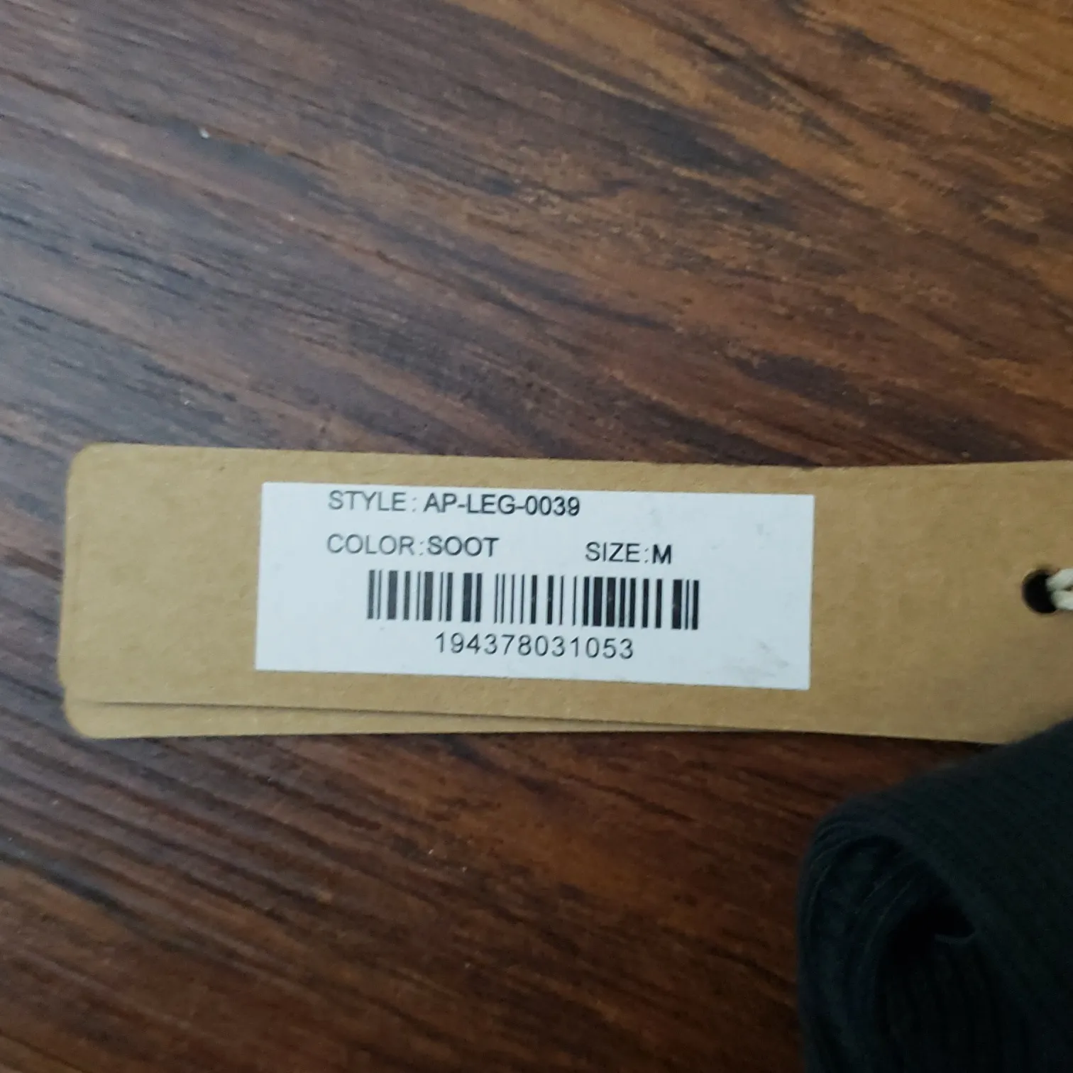 NWT SKIMS Black Ribbed Cotton Leggings Long Underwear Size Medium - Image 6