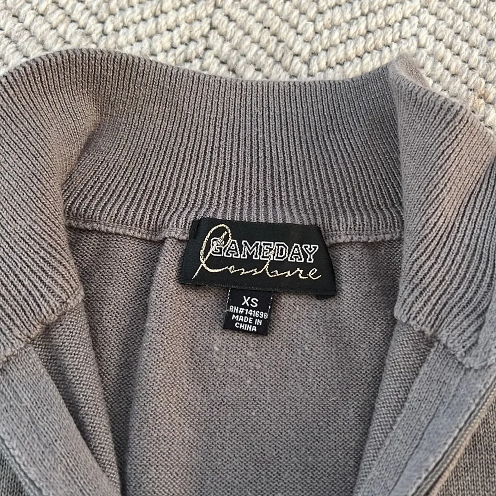 Ohio State 1/4 zip sweater Gray Size XS - Image 8