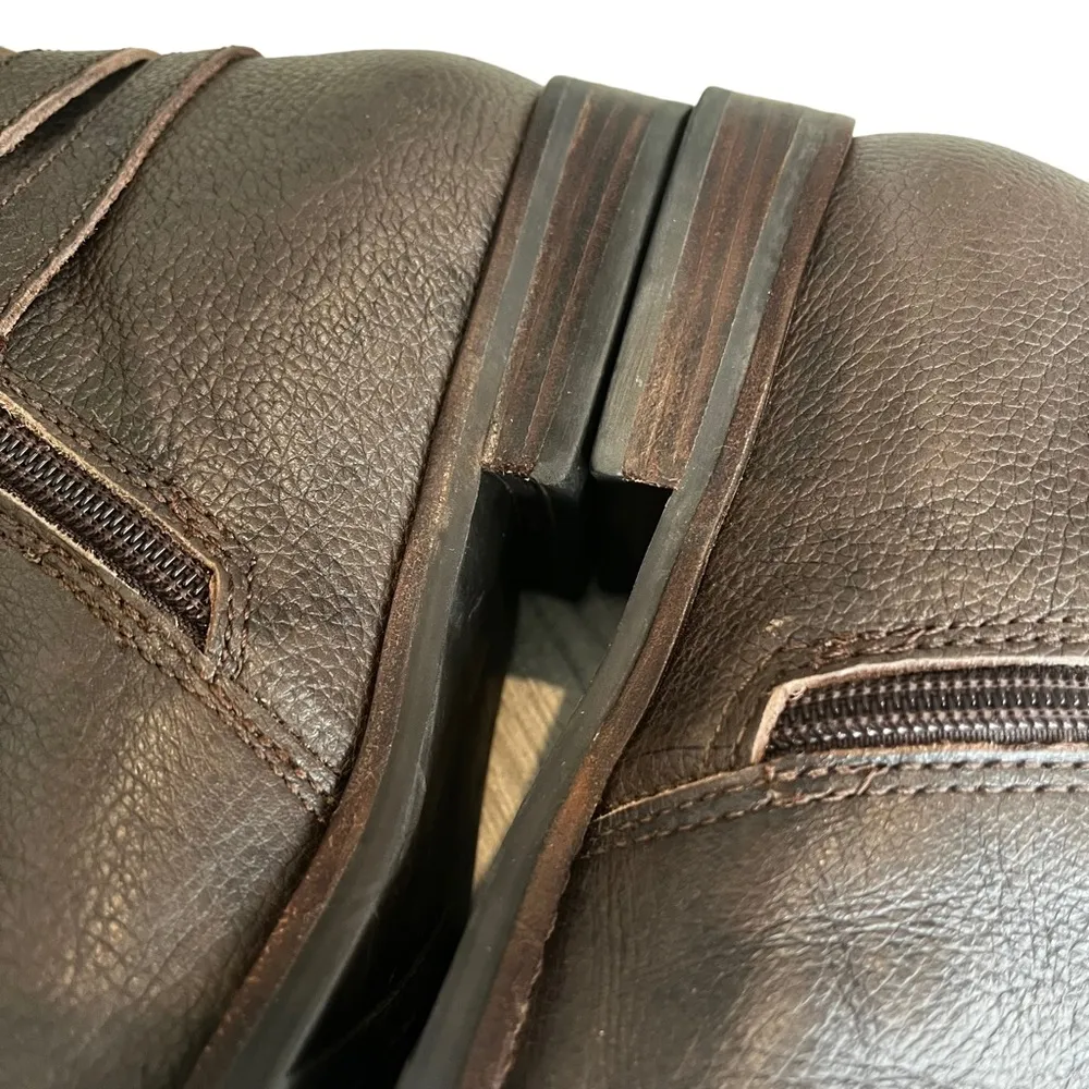 Matisse Blakely Brown Leather Knee High Riding Boots Size 8 - Image 10