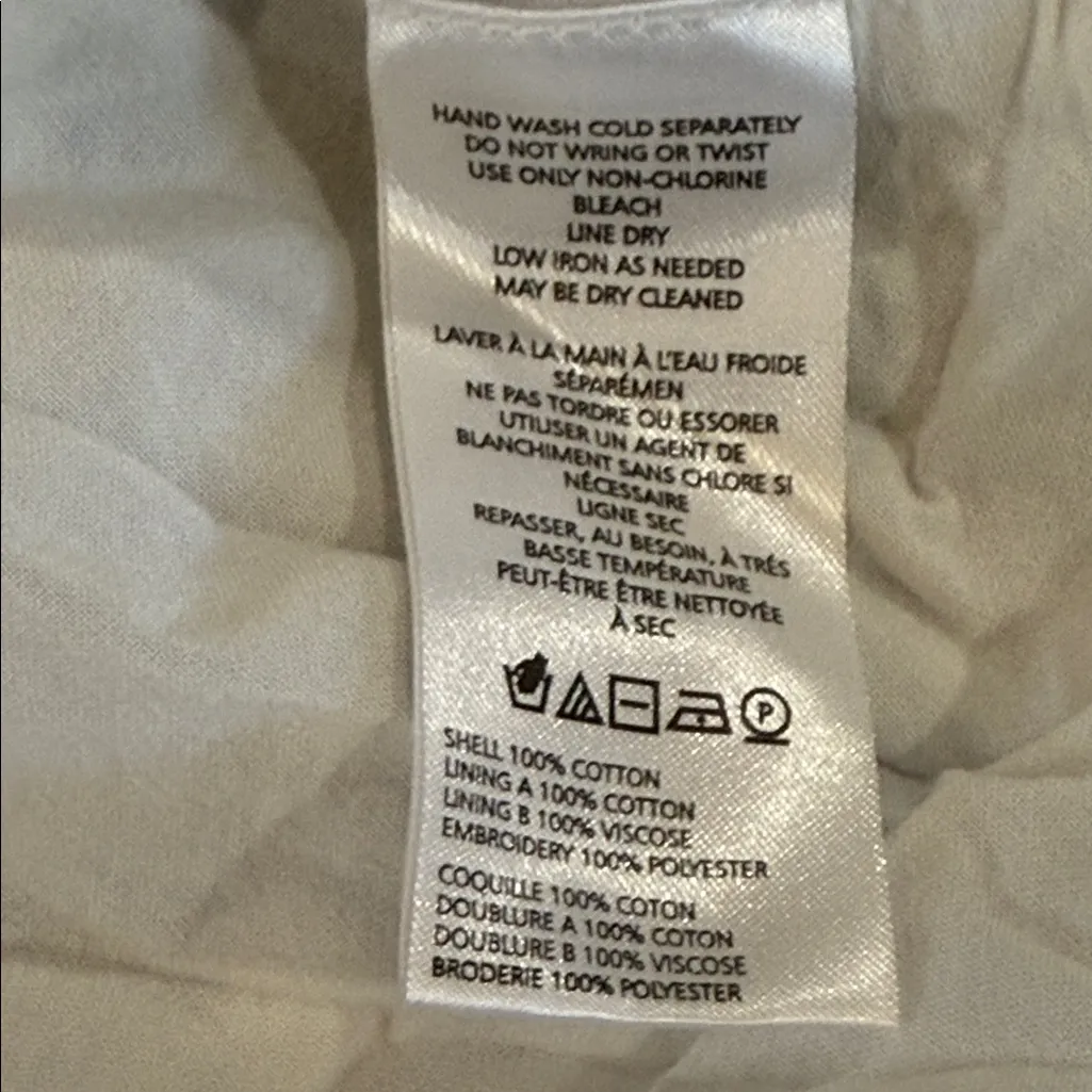 Maeve embroidery Blue and Cream Skater Skirt - Image 9