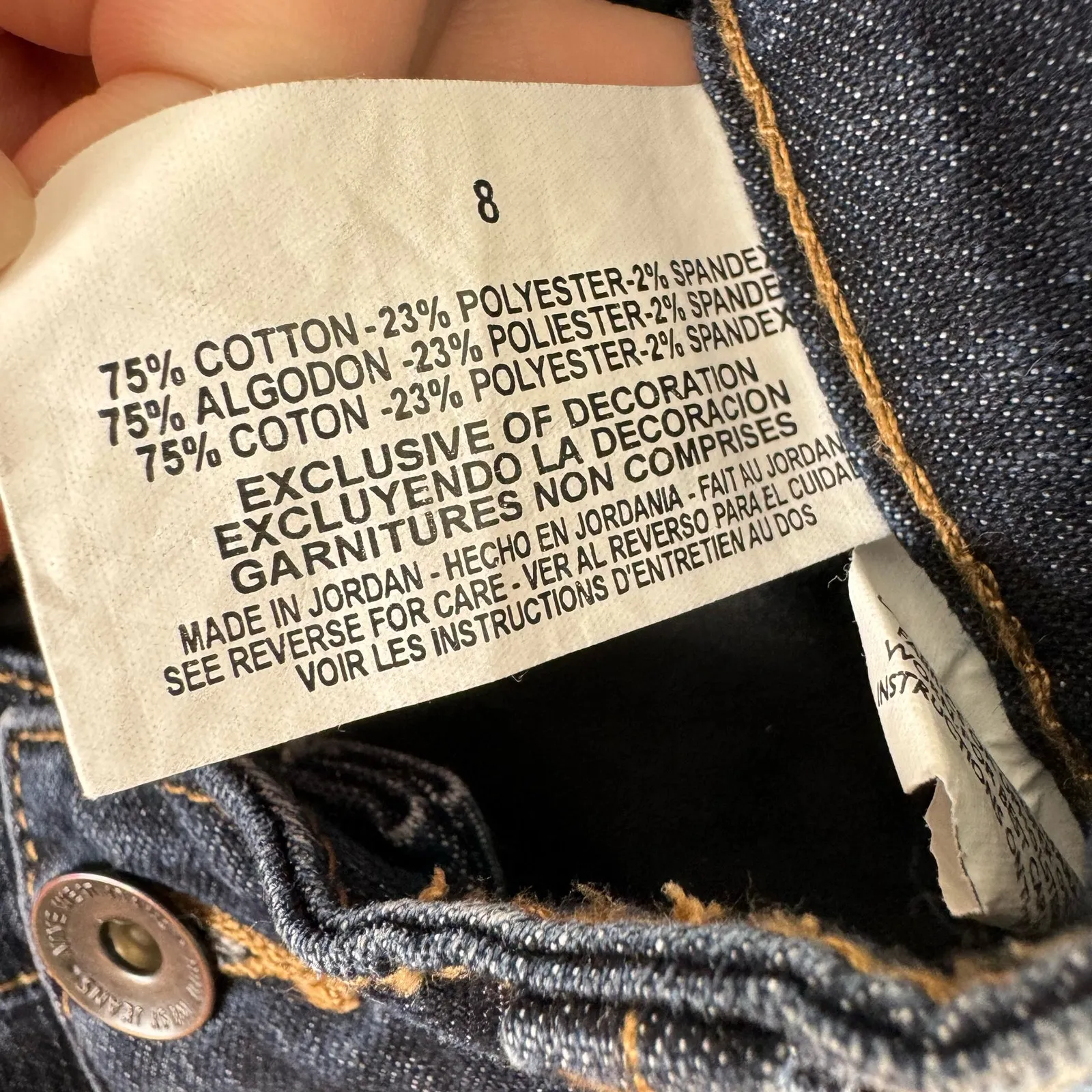 Nine West‎ Dark Wash Cropped Jeans 8 - Image 9