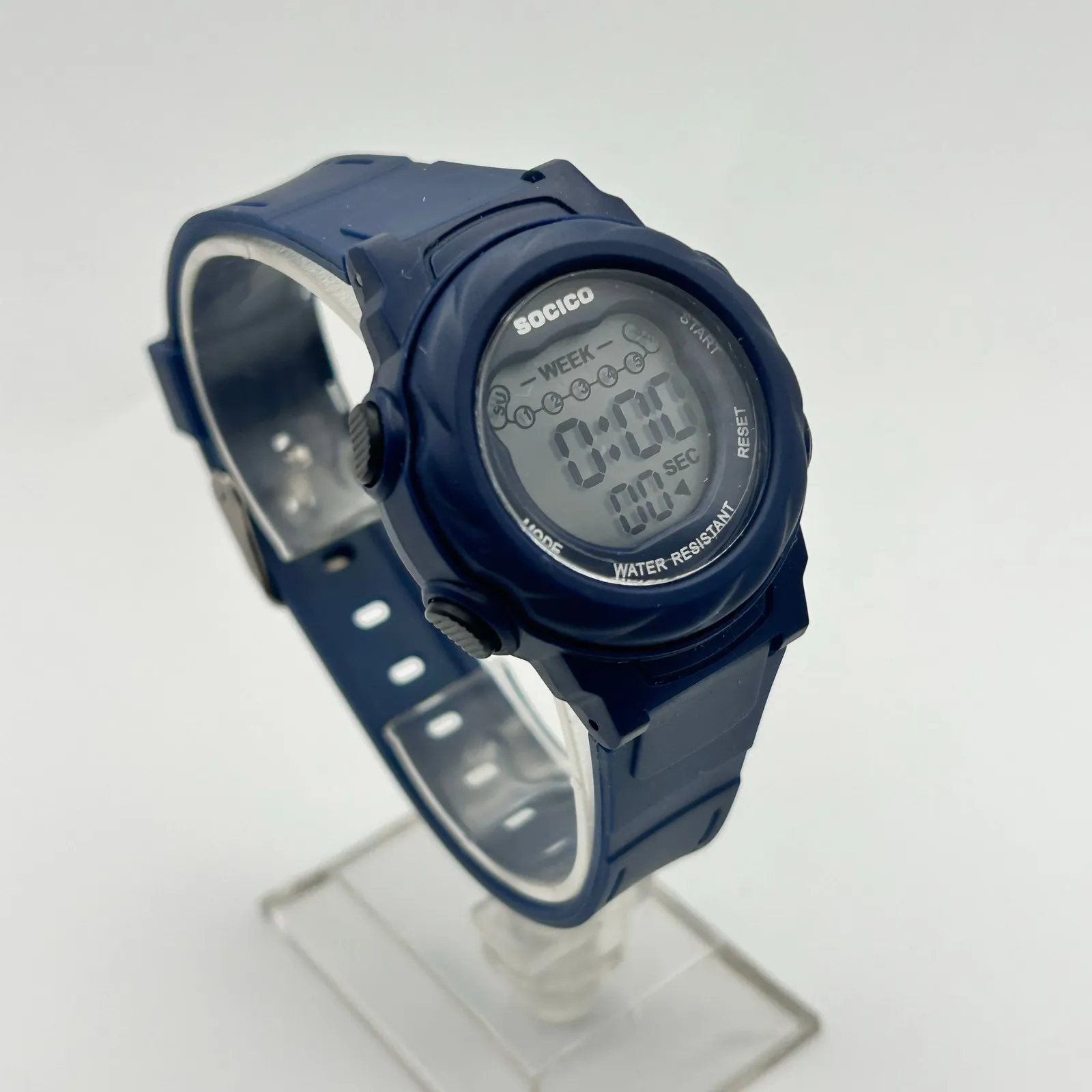 SOCICO Black Tone WR St. Steel 35mm Women’s Digital Watch Working New Battery - Image 2