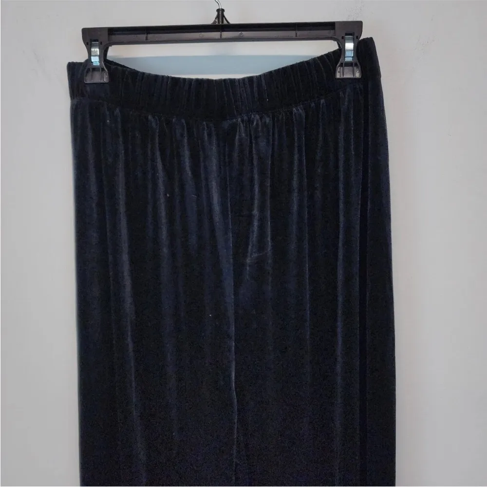 Wide Leg Elastic Waist Comfort Plus Pants Size 1X - Image 12