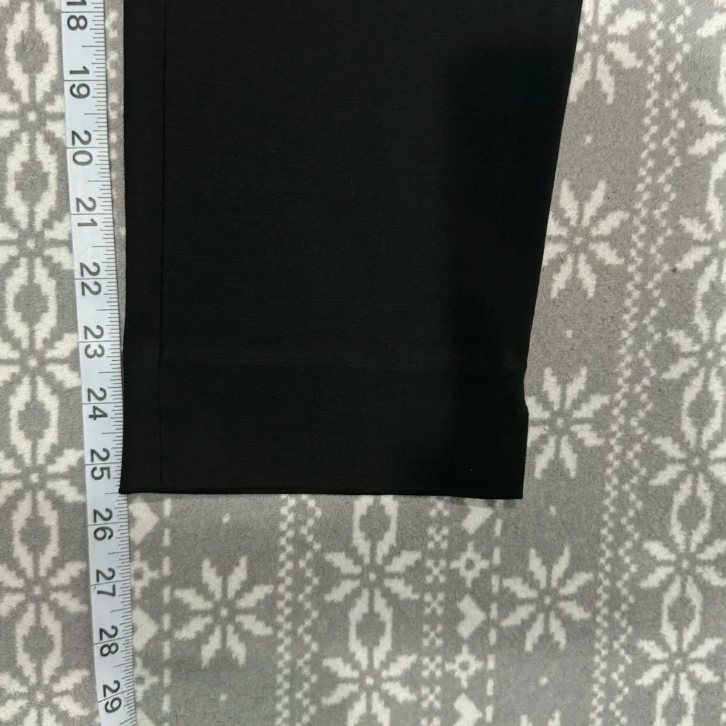 J. Jill Essential Cotton Stretch Pants In Black Side Zip Pockets Size 8 Petite - Image 12