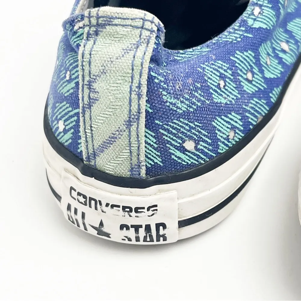 ALL STAR CONVERSE Oxford True Indigo Festival Print Lace Up Low Top Sneakers 8 - Image 4