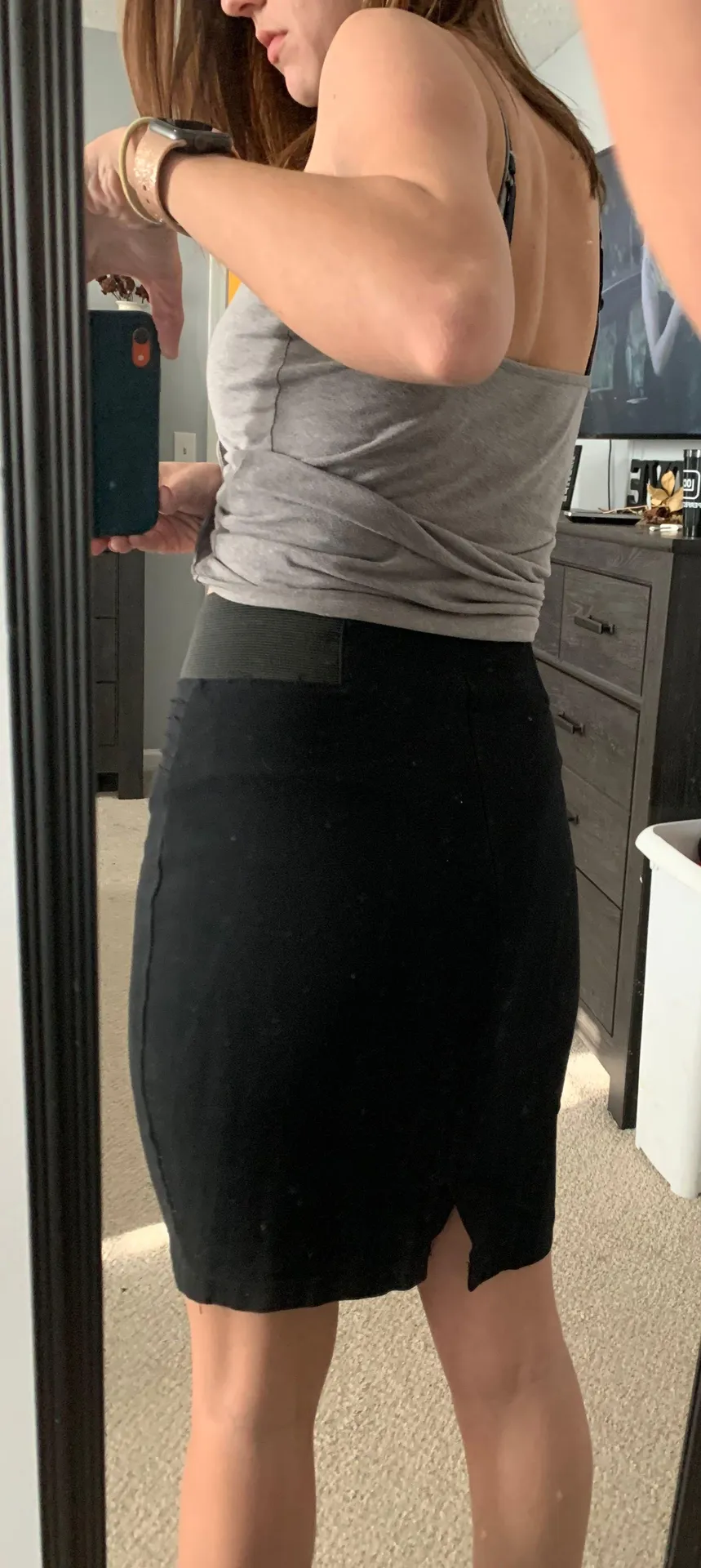 Black Pencil Skirt - Image 3