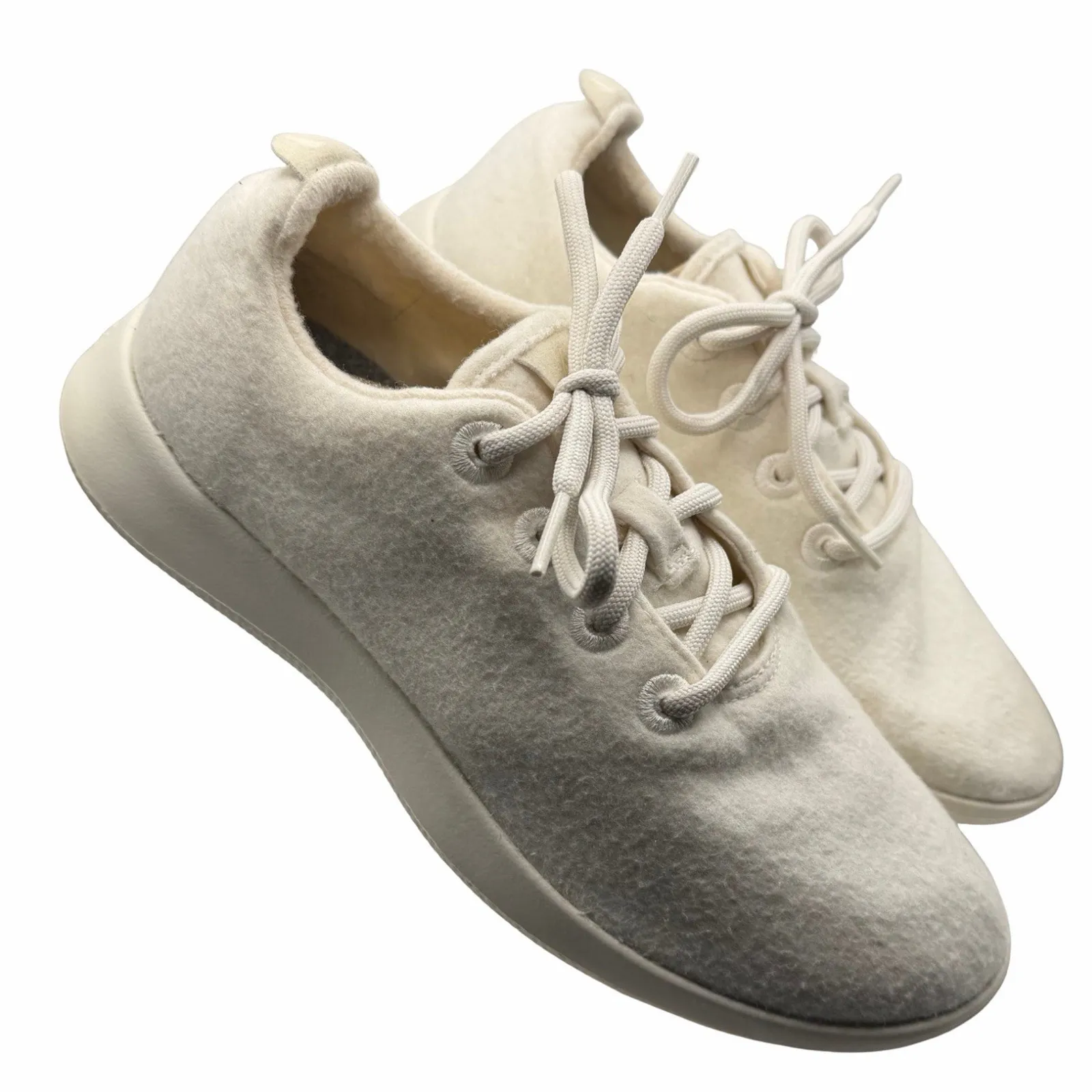 Allbirds Merino Wool Runners Lightweight Sneaker Shoes White Women's size 9 - Image 3