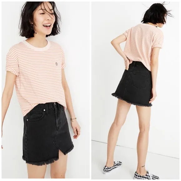 madewell • rigid cutout edition denim skirt - Image 4