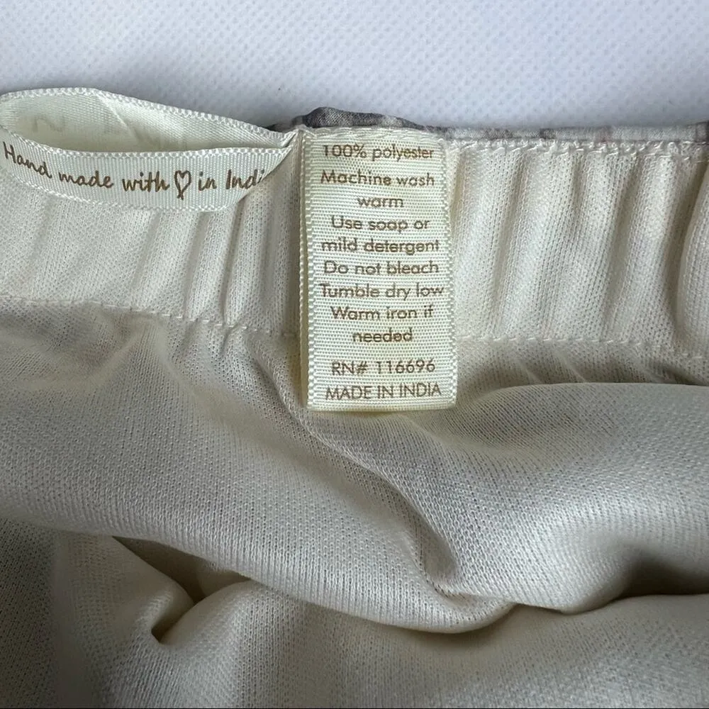 Japna  Women's Midi Snakeskin Elastic Waist Print Long Length Skirt Sz S - Image 8