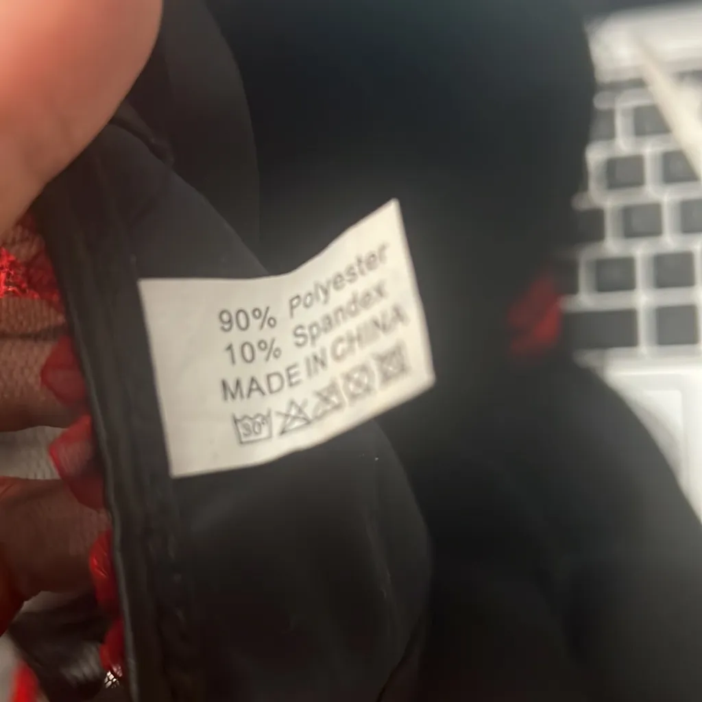 Black &Red Burlesque Moulin Rouge Corset Victorian Ren Faire Corsets Costume Top Red Size M - Image 10