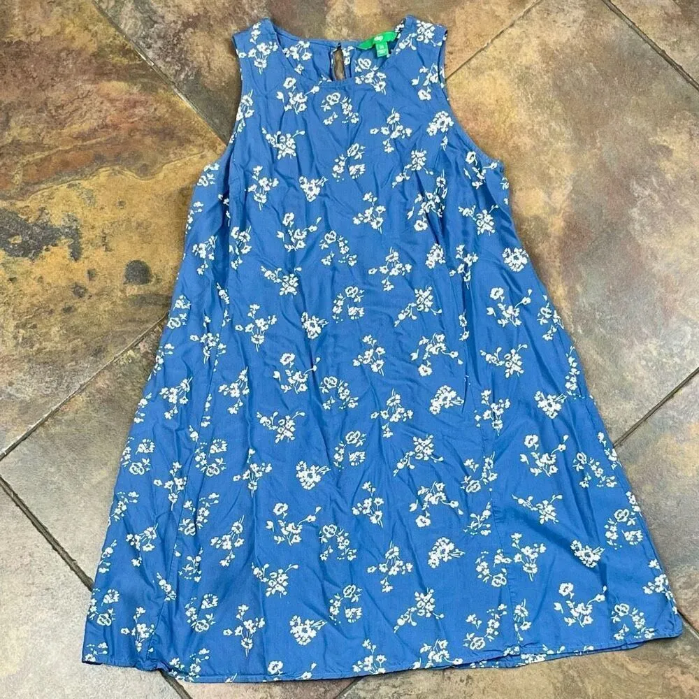 Dip Blue Floral Sleeveless Sundress Medium Blue - Image 6